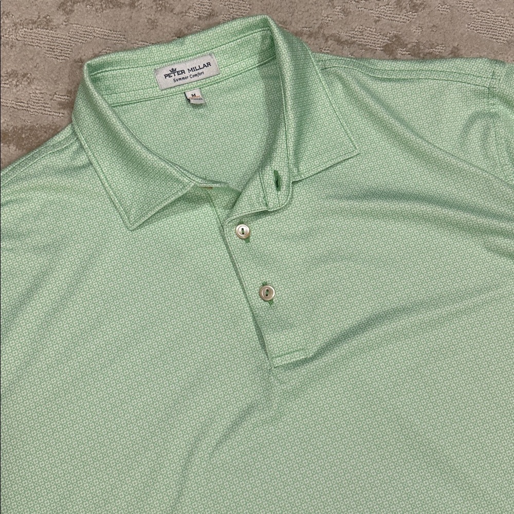 Peter Millar Summer Comfort Polo- Medium traditional Fit- Country Club logo - Picture 2 of 6